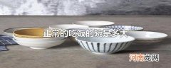 正常的吃饭的碗是多大