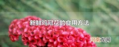 新鲜鸡冠花的食用方法