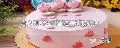 怎么判断生日蛋糕是动物奶油